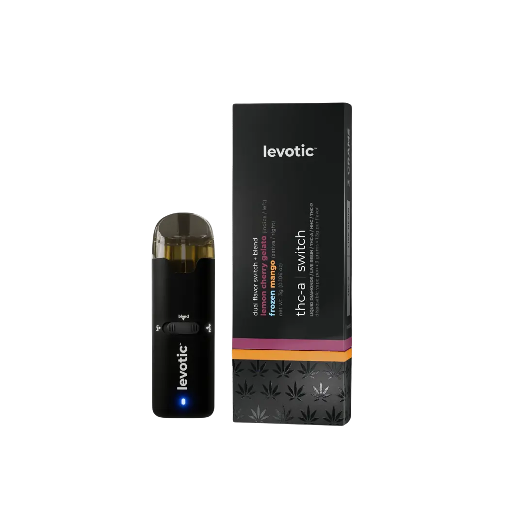 LEVOTIC DUAL FLAVOR + BLEND MODE 3GM THC-A DISPOSABLE LEVOTIC