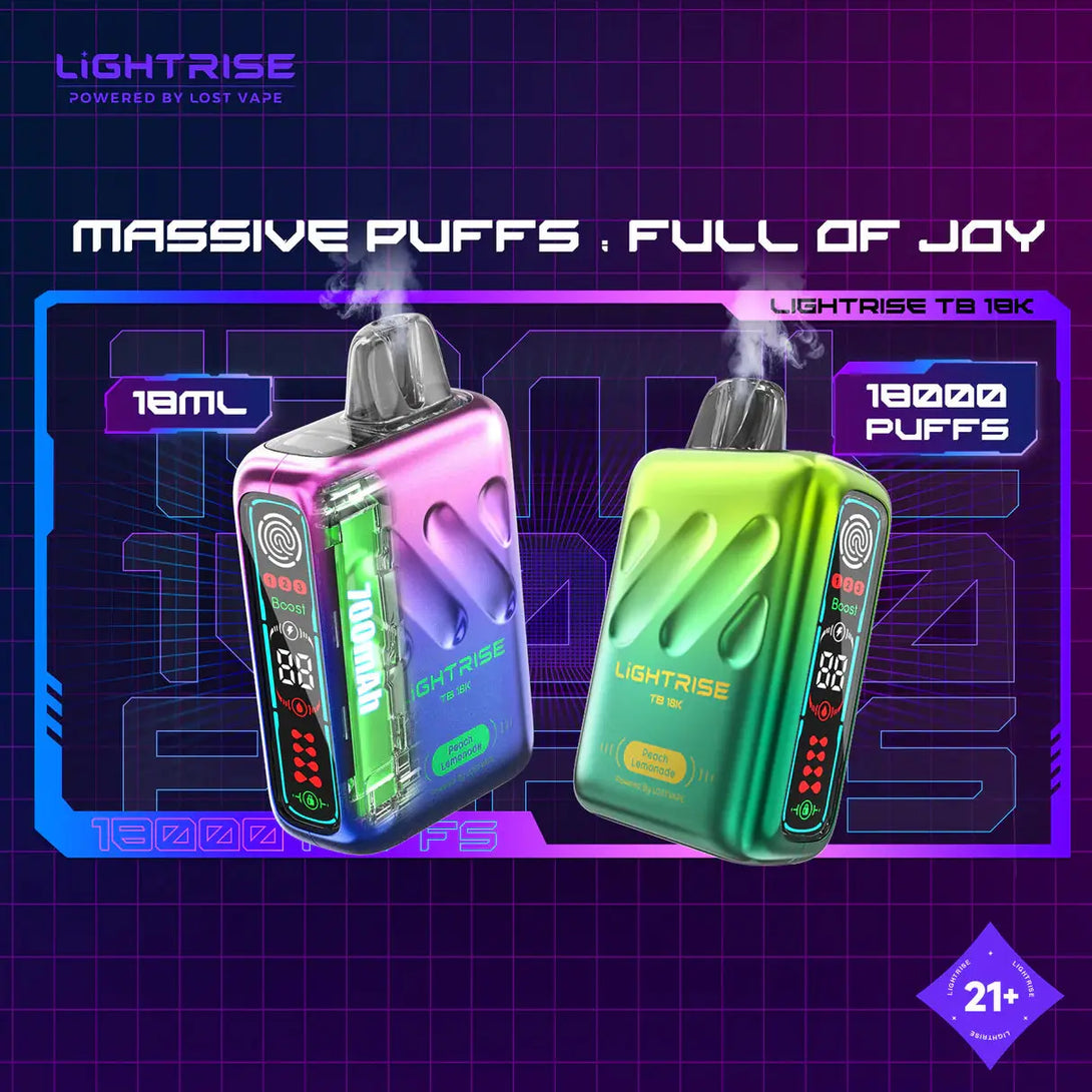 LIGHTRISE TB18000 PUFF DISPOSABLE LIGHT RISE