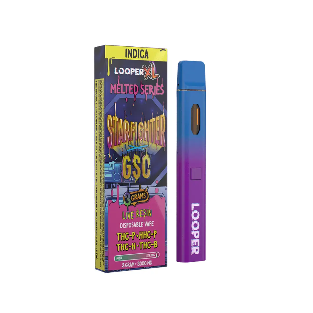 LOOPER XL MELTED SERIES 3GM THC-A LIVE RESIN DISPOSABLE LOOPER