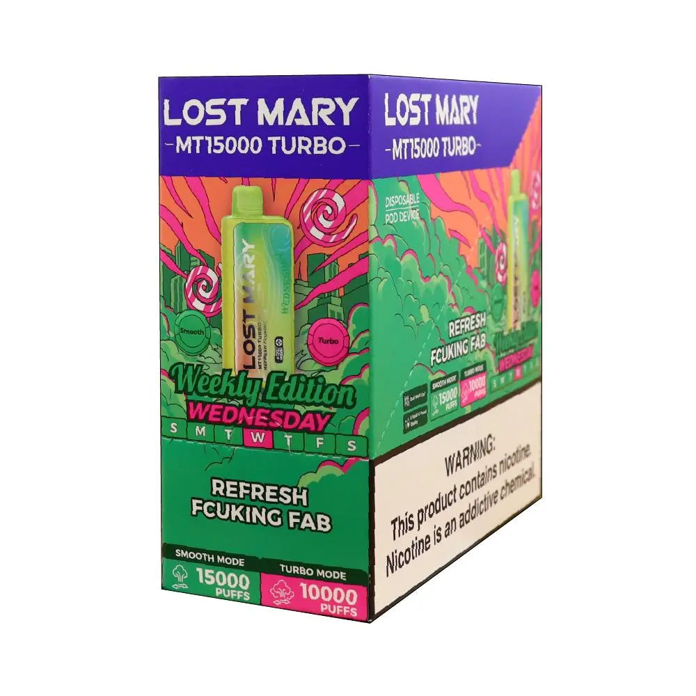 LOST MARY MT15000 TURBO RECHARGEABLE DISPOSABLE DEVICE LOST MARY