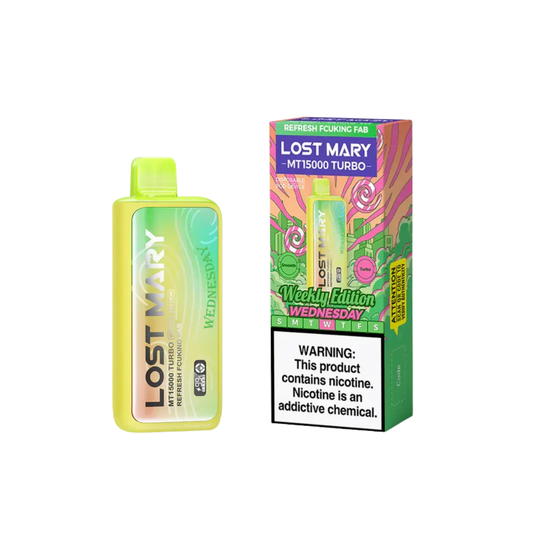 LOST MARY MT15000 TURBO RECHARGEABLE DISPOSABLE DEVICE LOST MARY