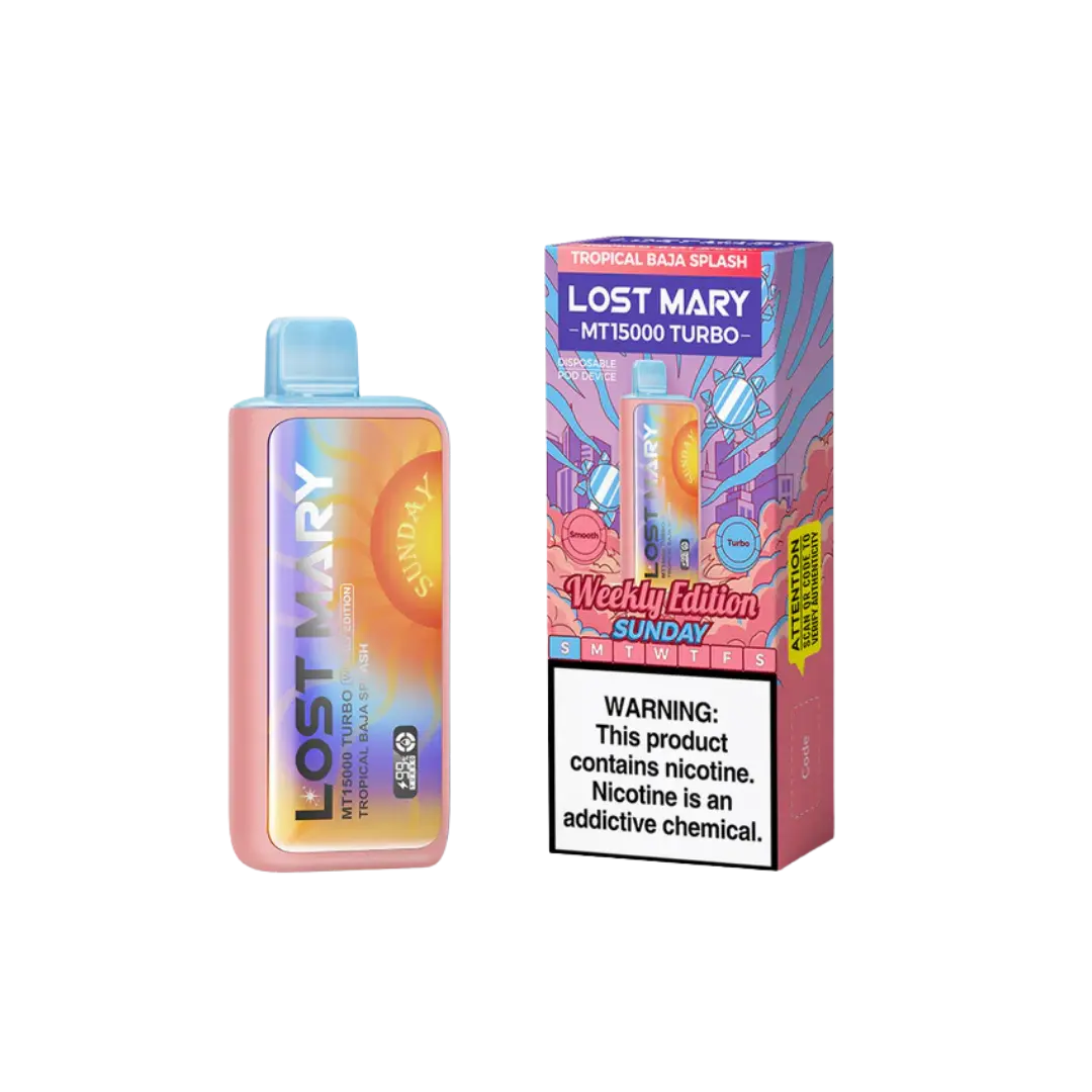 LOST MARY MT15000 TURBO RECHARGEABLE DISPOSABLE DEVICE LOST MARY