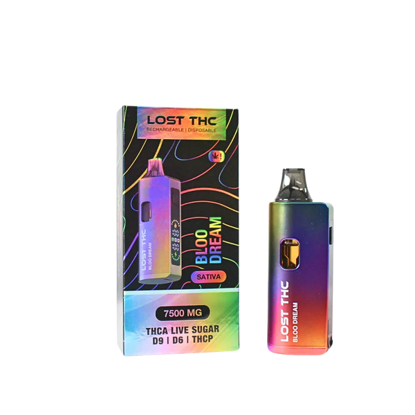 LOST THC V2 7.5GM THCA RAINBOW EDITION DISPOSABLE LOST THC
