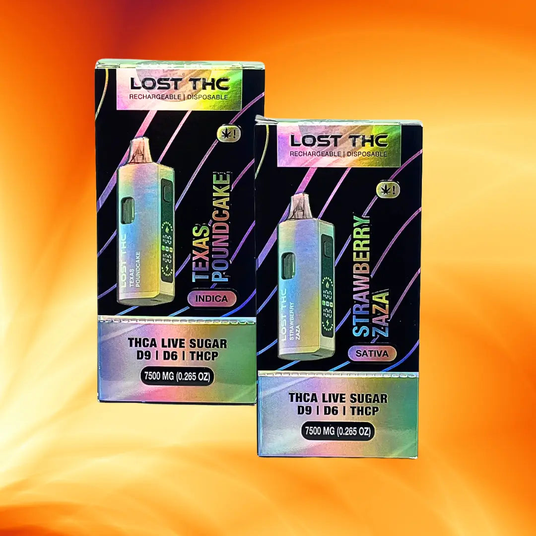 LOST THC V2 7.5GM THCA RAINBOW EDITION DISPOSABLE LOST THC