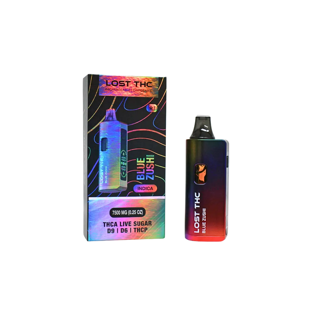LOST THC V2 7.5GM THCA RAINBOW EDITION DISPOSABLE LOST THC