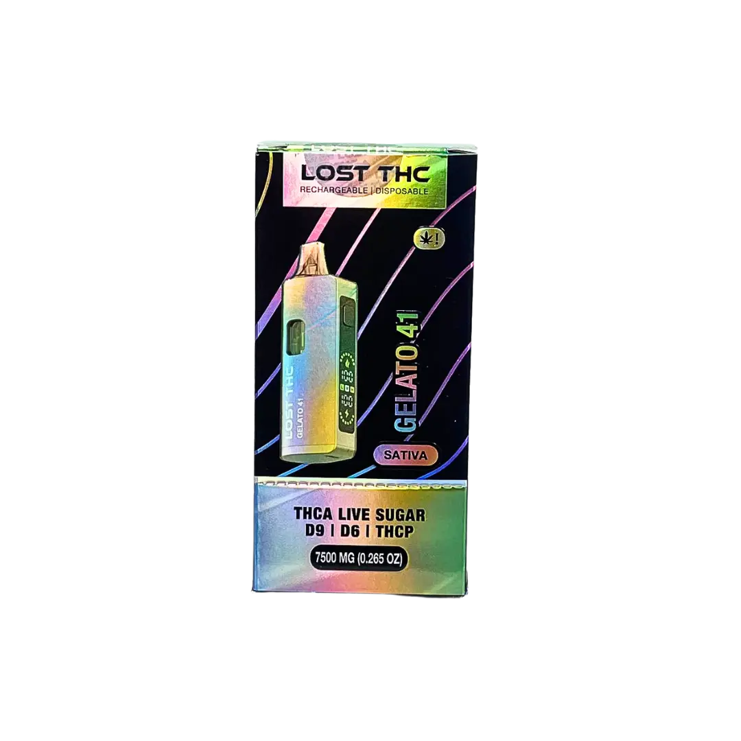 LOST THC V2 7.5GM THCA RAINBOW EDITION DISPOSABLE LOST THC
