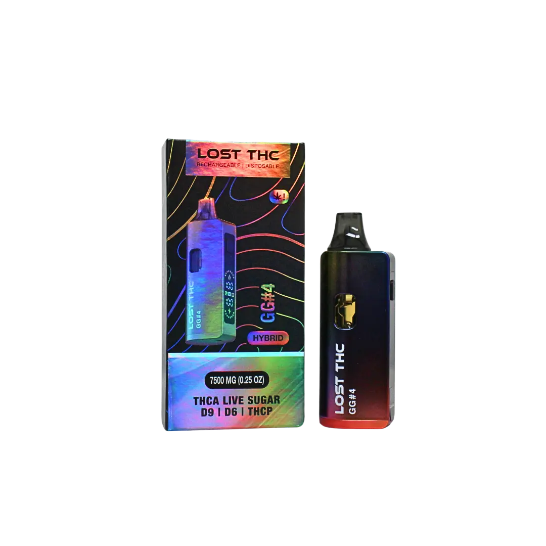 LOST THC V2 7.5GM THCA RAINBOW EDITION DISPOSABLE LOST THC