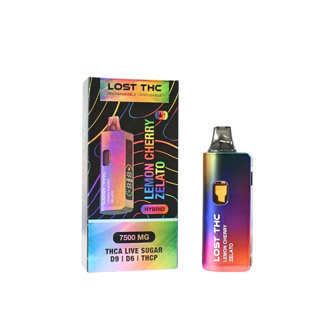 LOST THC V2 7.5GM THCA RAINBOW EDITION DISPOSABLE LOST THC