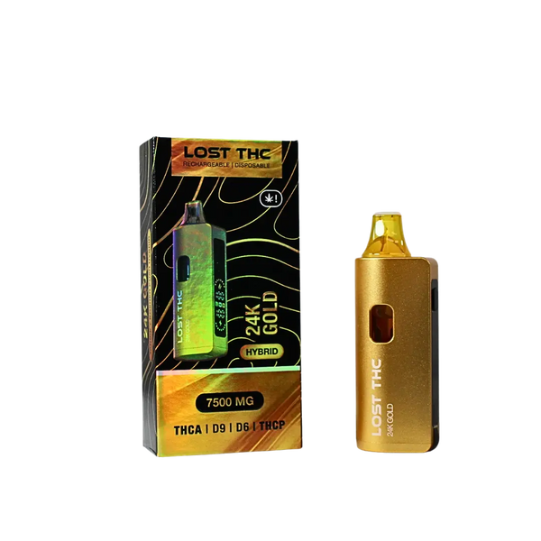 LOST THC V2 THCA 7.5GM GOLD EDITION DISPOSABLE LOST THC