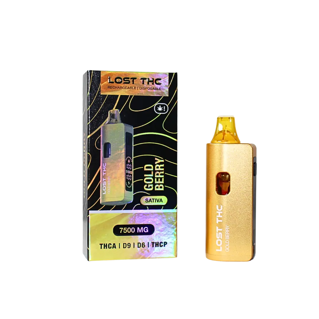 LOST THC V2 THCA 7.5GM GOLD EDITION DISPOSABLE LOST THC