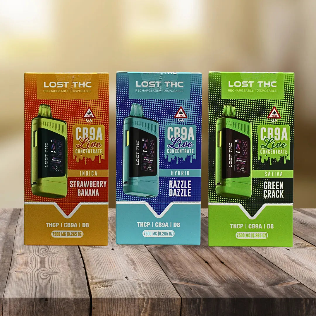 LOST THC V3 7.5GM THC-P + CB9A LIVE CONCENTRATE DISPOSABLE LOST THC