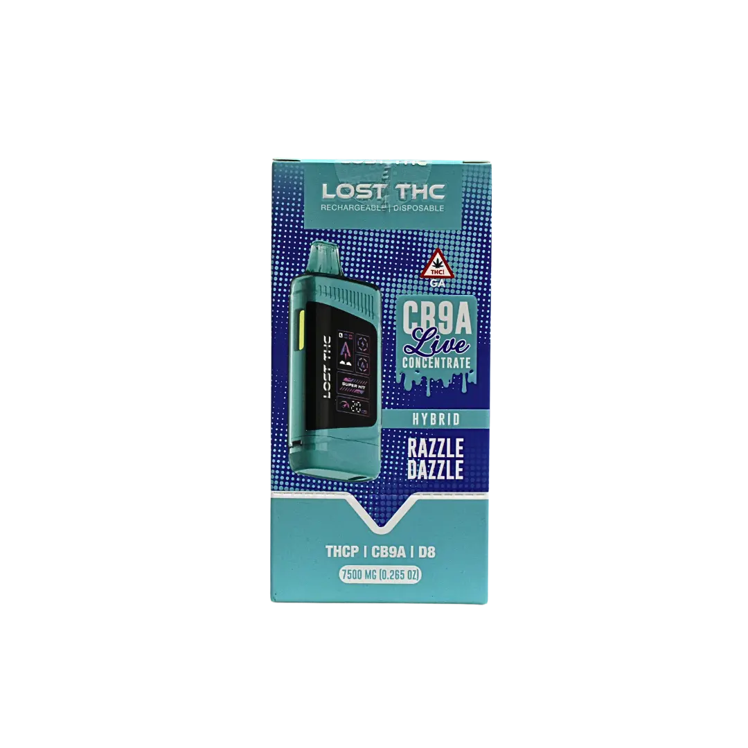 LOST THC V3 7.5GM THC-P + CB9A LIVE CONCENTRATE DISPOSABLE LOST THC