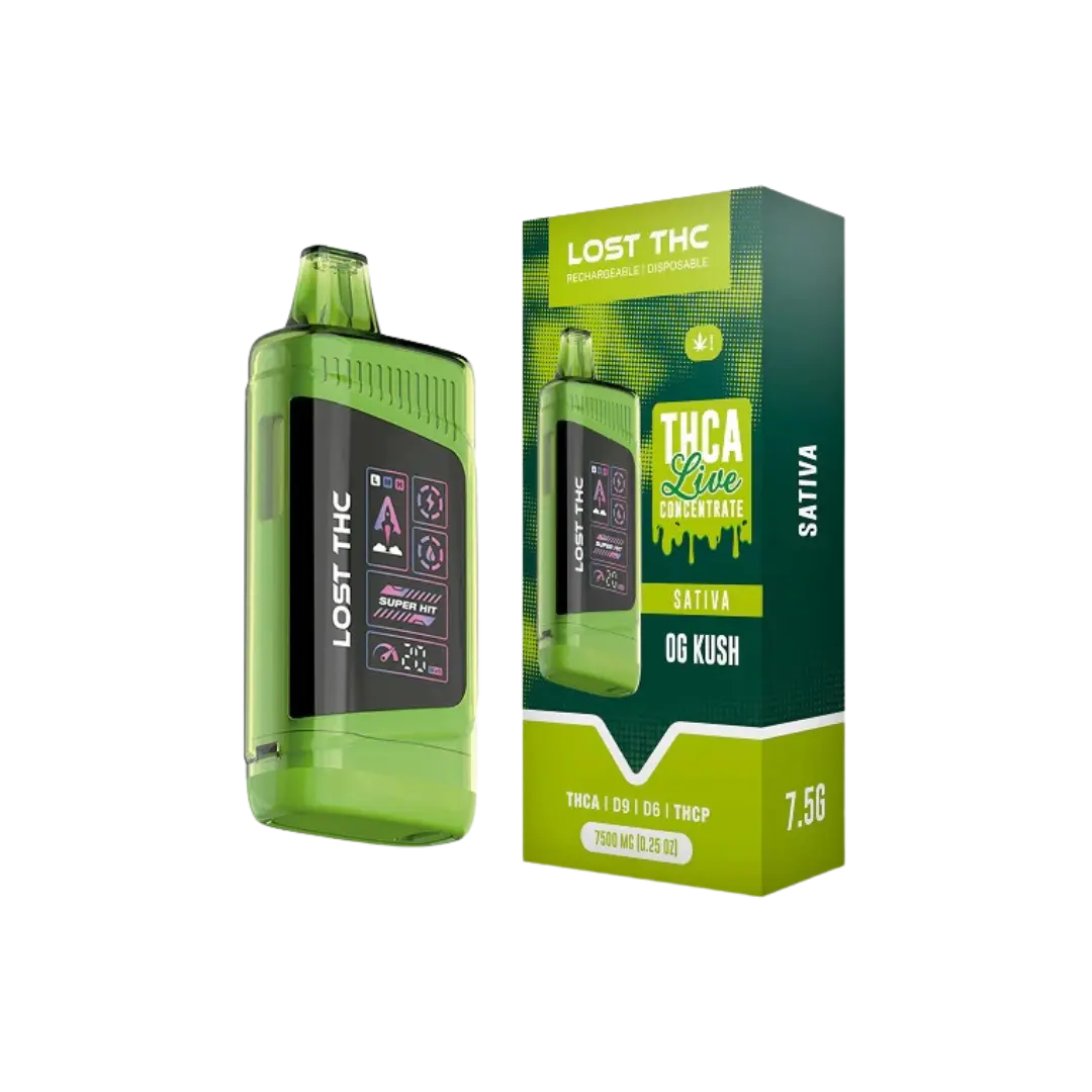 LOST THC V3 7.5GM THCA LIVE CONCENTRATE DISPOSABLE LOST THC