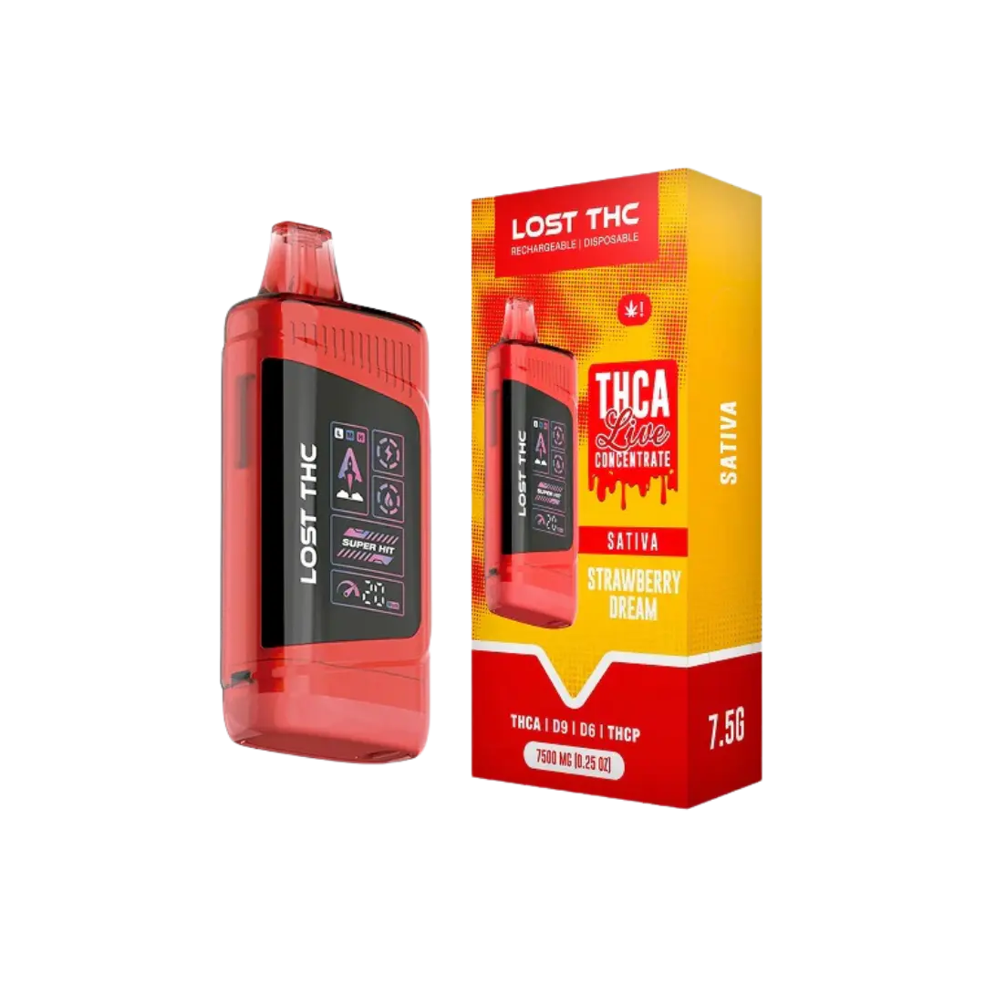 LOST THC V3 7.5GM THCA LIVE CONCENTRATE DISPOSABLE LOST THC