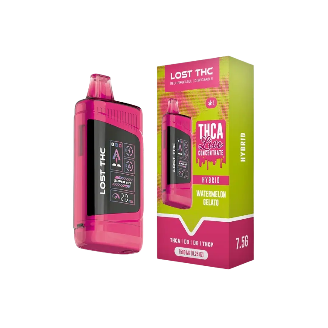 LOST THC V3 7.5GM THCA LIVE CONCENTRATE DISPOSABLE LOST THC