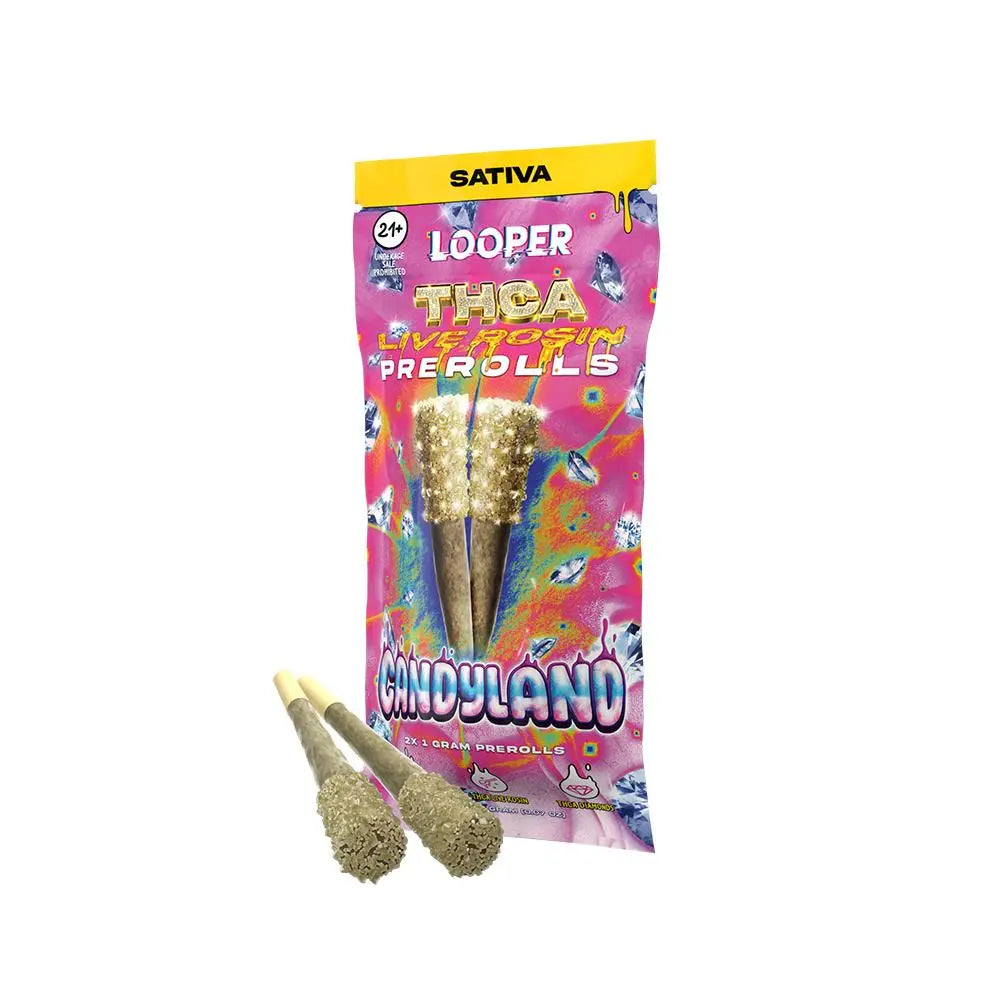 Looper THCA Live Rosin Prerolls, 2CT, 1 g Looper