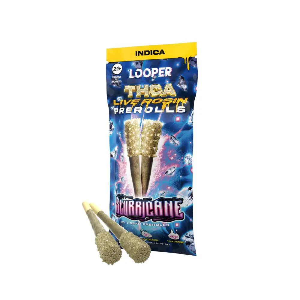Looper THCA Live Rosin Prerolls, 2CT, 1 g Looper