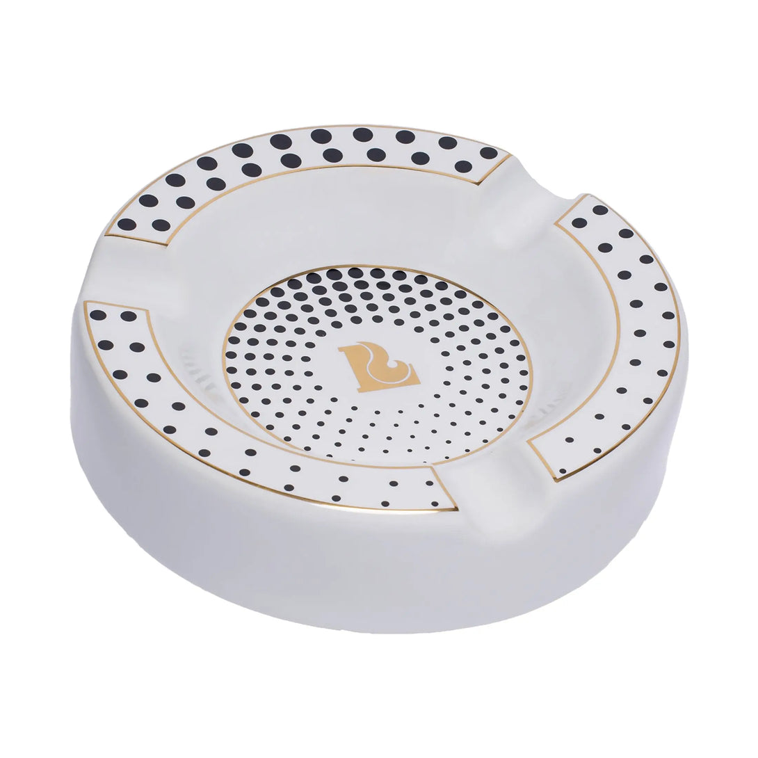 Lucienne Round Cigar Ashtray, 7.5inx7.5inx2in Lucienne
