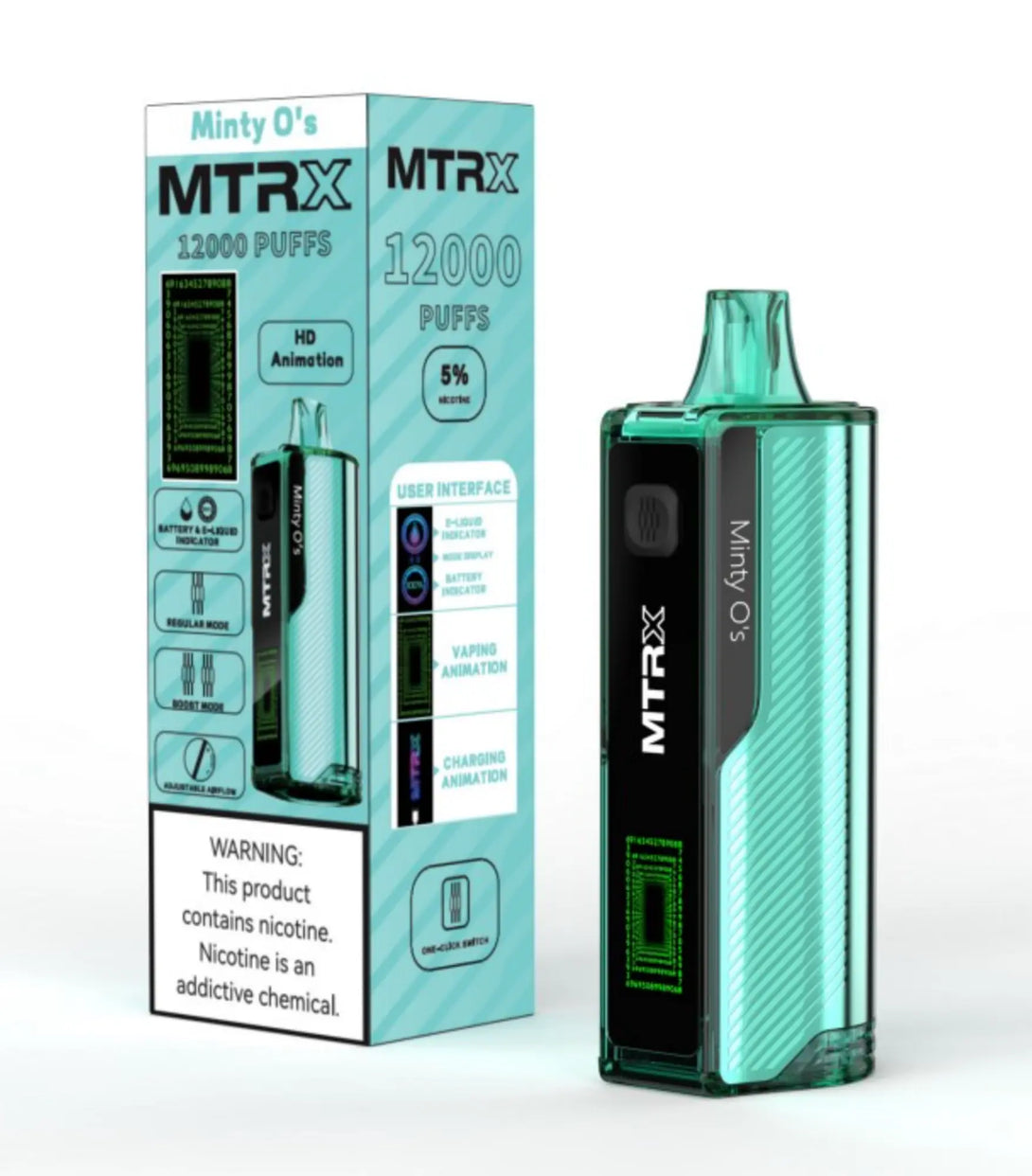 MTRX DISPOSABLE 12000 PUFFS 5% NICOTINE MTRX