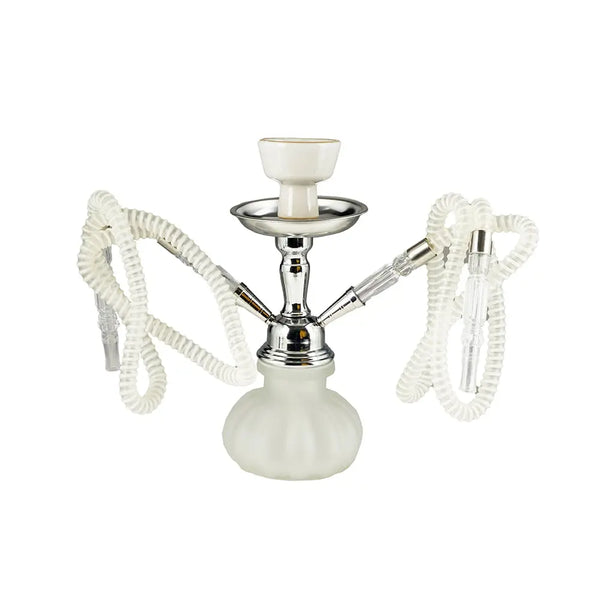 Mini Pumpkin 2 Hose Hookah, 9in Novelty