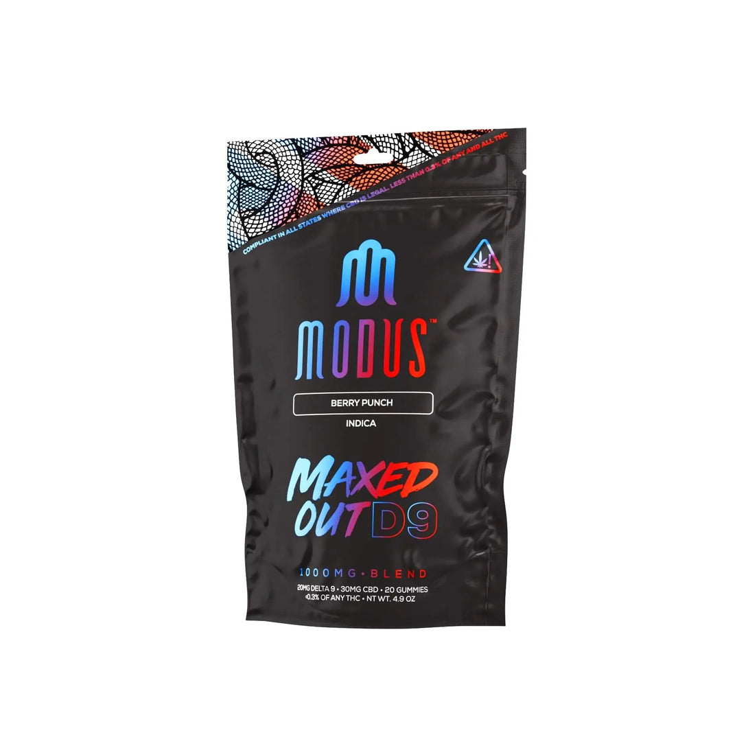 Modus Delta 9 Maxed Out Gummies, 20CT, 1000 mg Modus