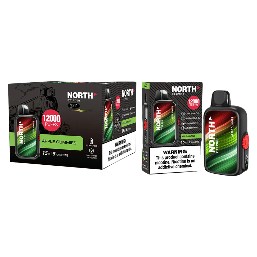 NORTH FT12000 PUFFS 0% NICOTINE DISPOSABLE NORTH