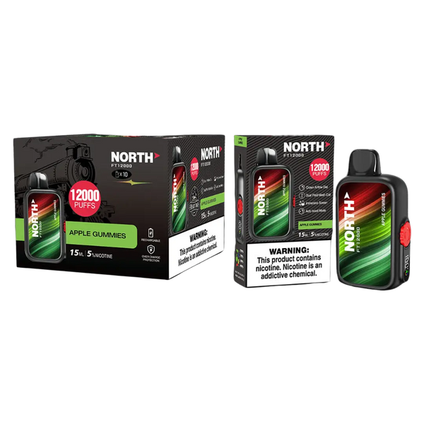 NORTH FT12000 PUFFS 0% NICOTINE DISPOSABLE NORTH