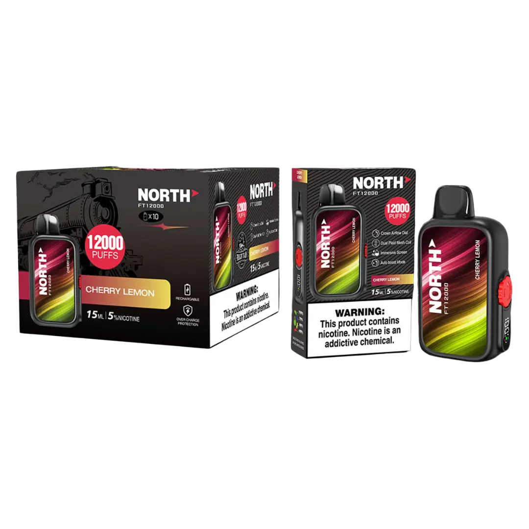 NORTH FT12000 PUFFS 0% NICOTINE DISPOSABLE NORTH