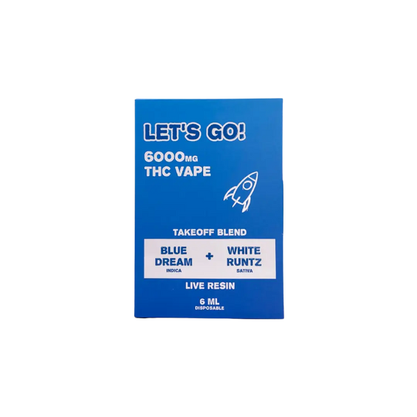 NYB LET'S GO THC TAKEOFF BLEND LIVE RESIN 6GM DISPOSABLE NYB