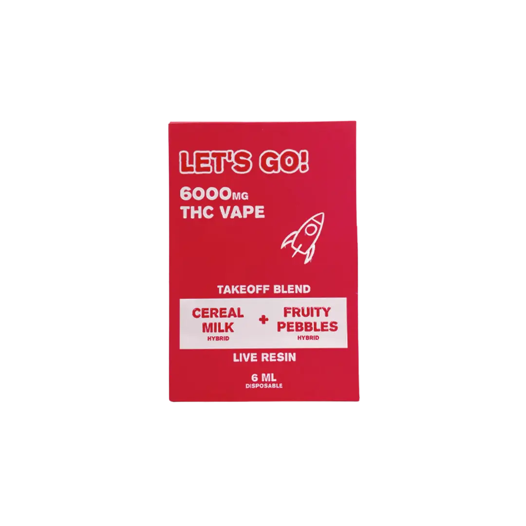 NYB LET'S GO THC TAKEOFF BLEND LIVE RESIN 6GM DISPOSABLE NYB