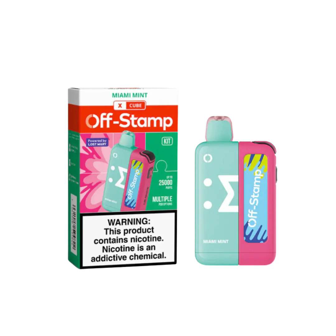 OFF-STAMP X CUBE 25000 PUFFS DISPOSABLE KIT OFF STAMP