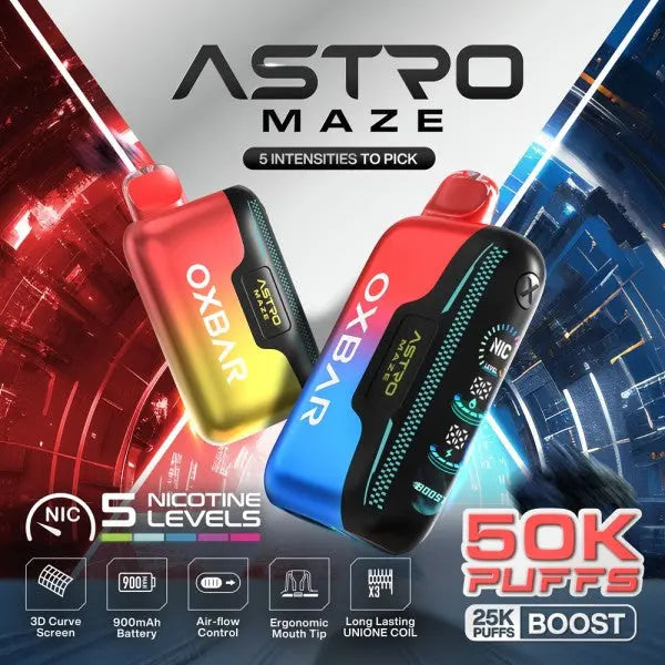 OXBAR ASTRO MAZE 50000 PUFFS DISPOSABLE OXBAR