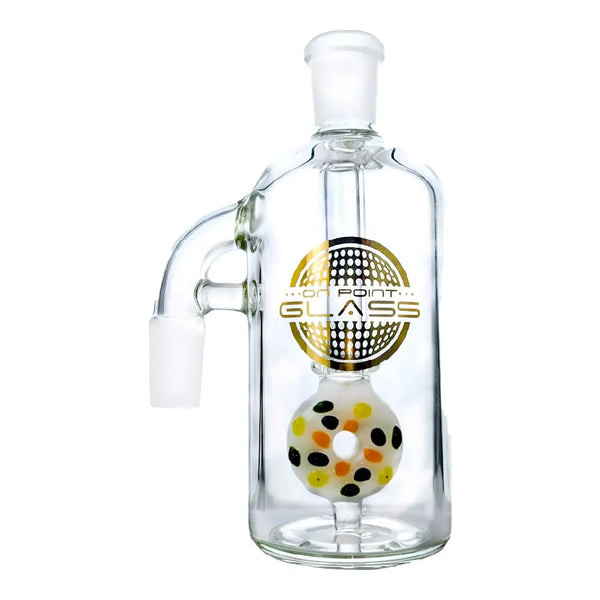 On Point Glass Ash Control Hub with Donut Perc, 5in On Point Glass