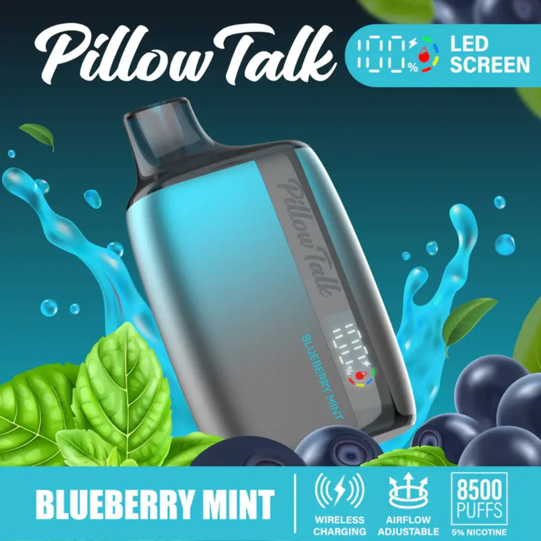 PILLOW TALK RECHARGABLE DISPOSABLE VAPE 8500 PUFFS PILLOW TALK