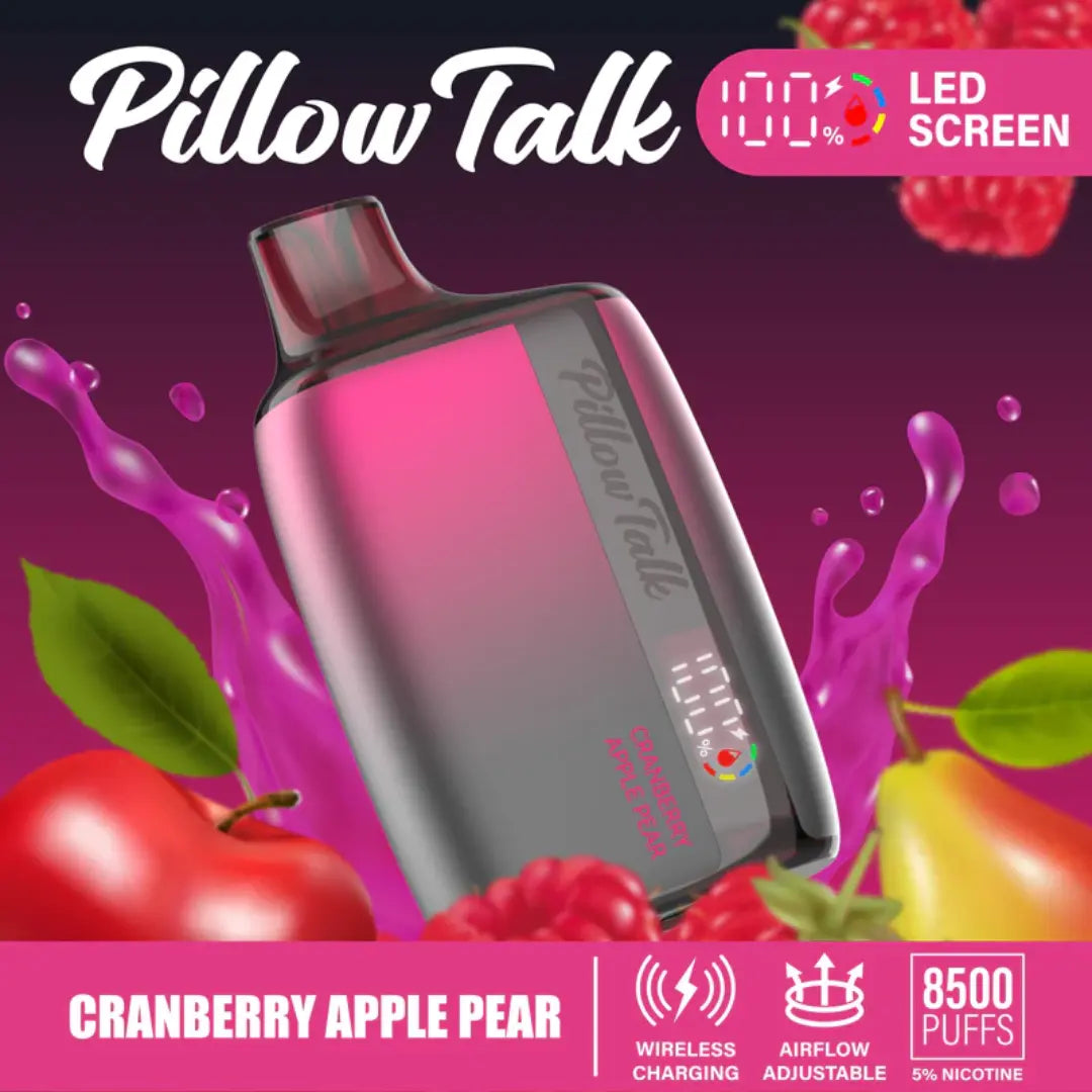 PILLOW TALK RECHARGABLE DISPOSABLE VAPE 8500 PUFFS PILLOW TALK