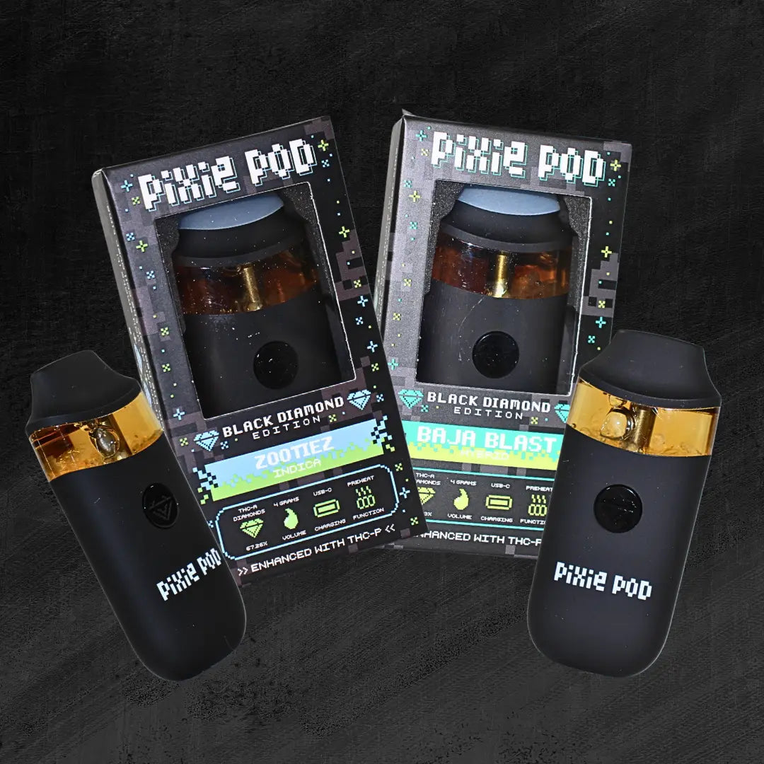 PIXIE POD THC-A DIAMONDS BLACK EDITION 4GM DISPOSABLE PIXIE DUST