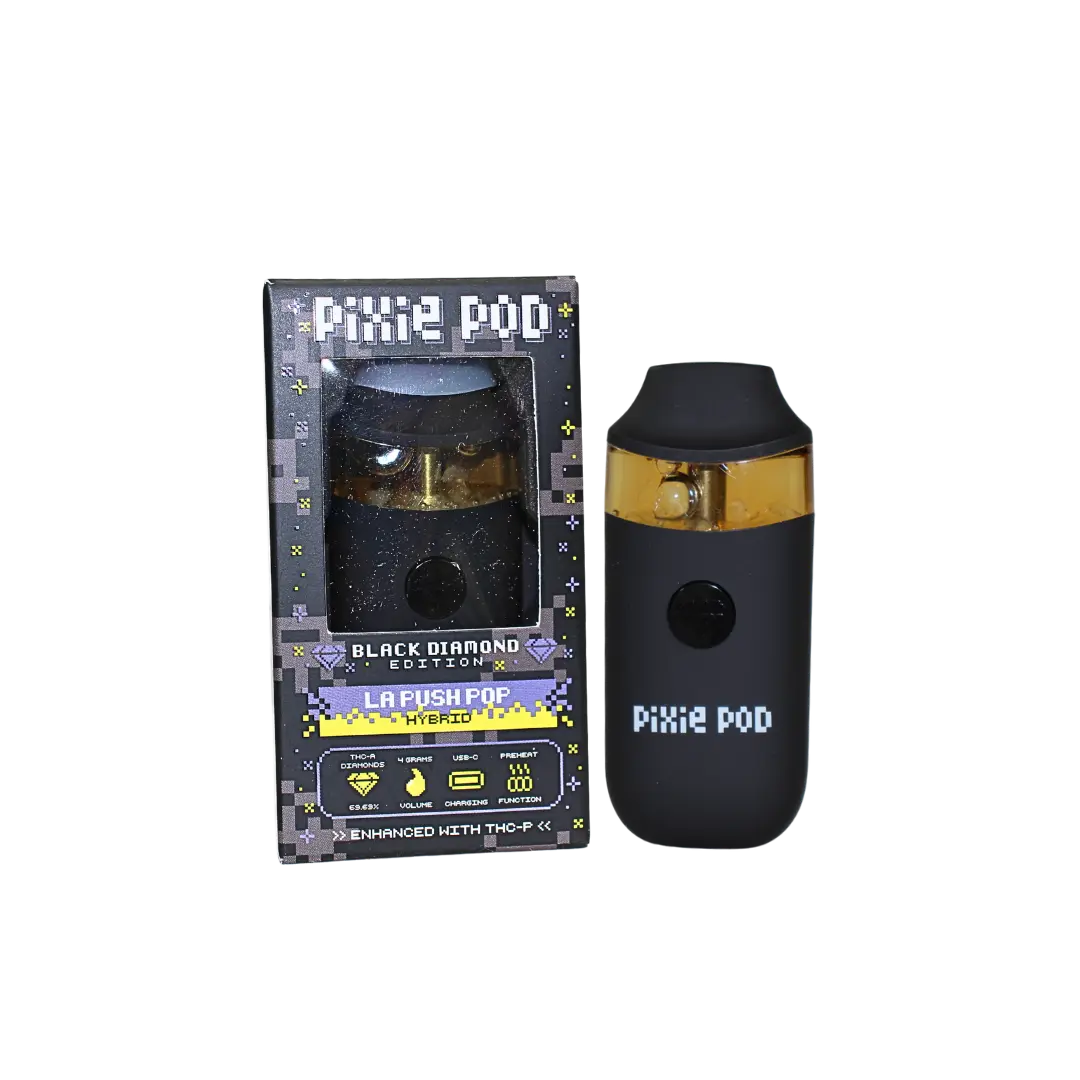 PIXIE POD THC-A DIAMONDS BLACK EDITION 4GM DISPOSABLE PIXIE DUST