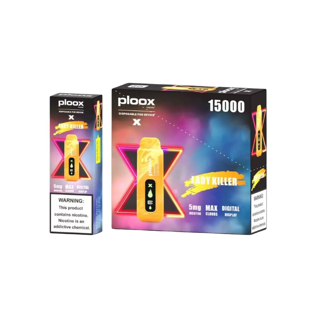 PLOOX PORTABLE HOOKAH 15000 PUFFS DISPOSABLE PLOOX