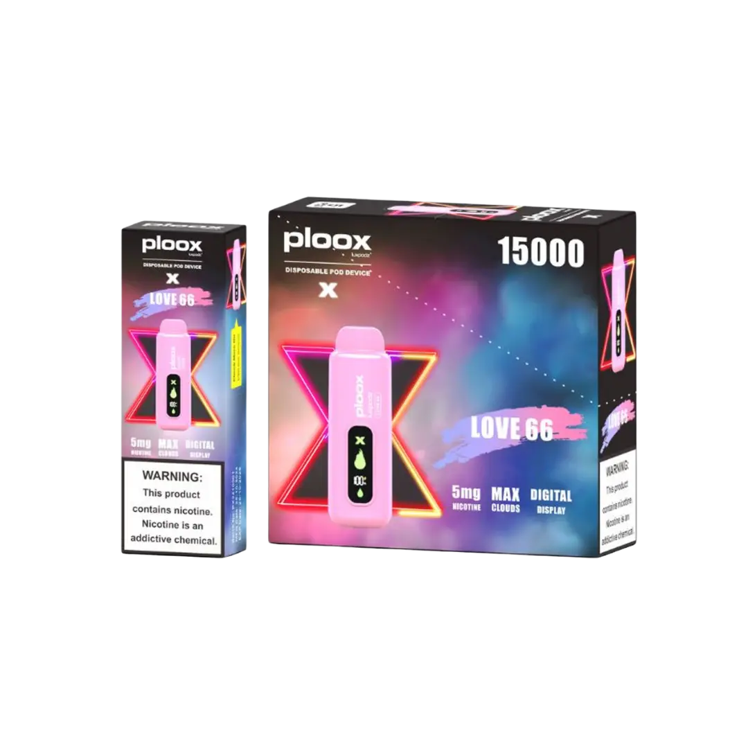 PLOOX PORTABLE HOOKAH 15000 PUFFS DISPOSABLE PLOOX
