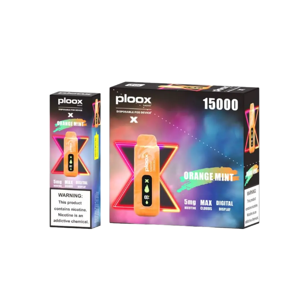 PLOOX PORTABLE HOOKAH 15000 PUFFS DISPOSABLE PLOOX