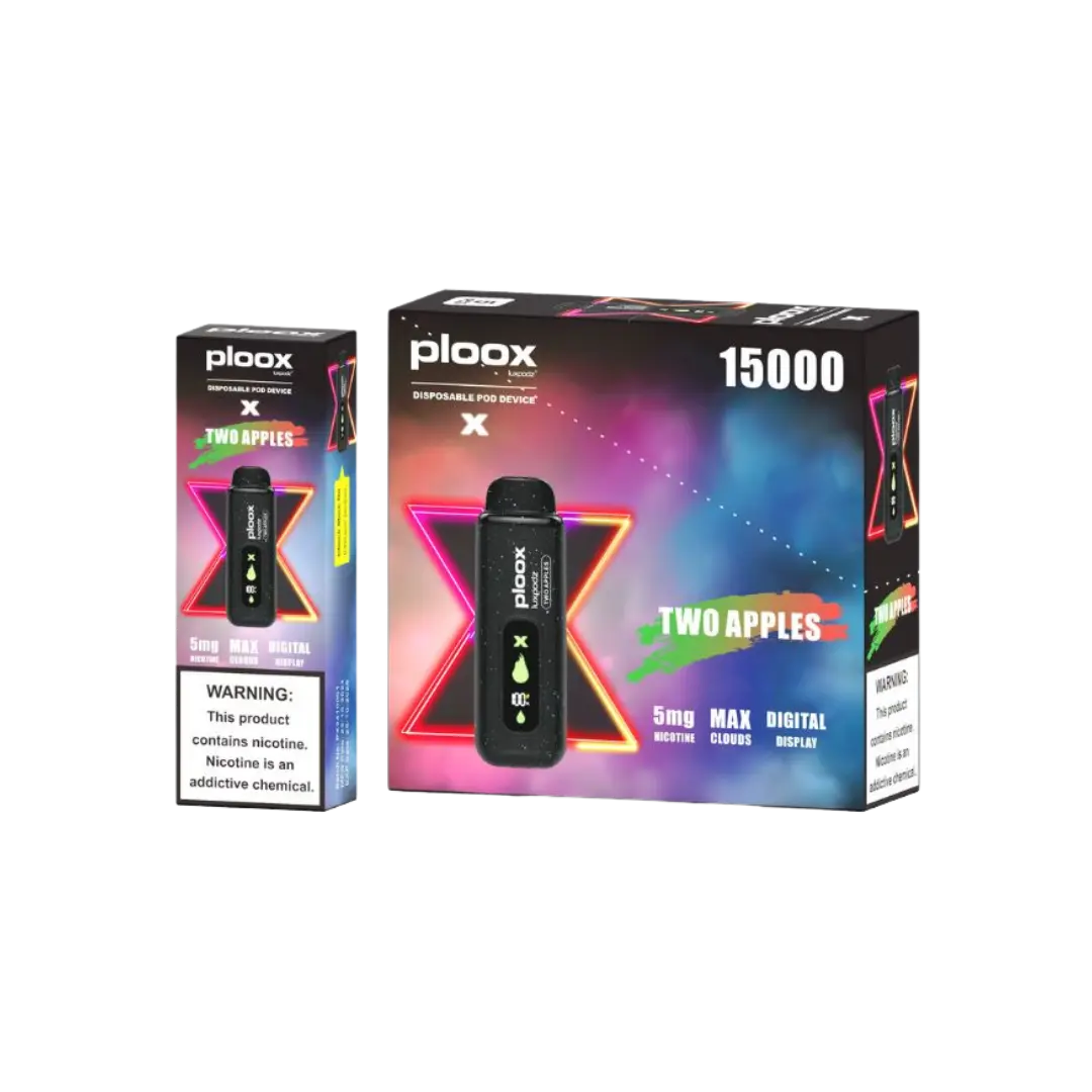 PLOOX PORTABLE HOOKAH 15000 PUFFS DISPOSABLE PLOOX