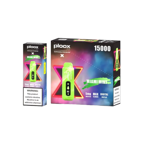 PLOOX PORTABLE HOOKAH 9900 PUFFS DISPOSABLE PLOOX