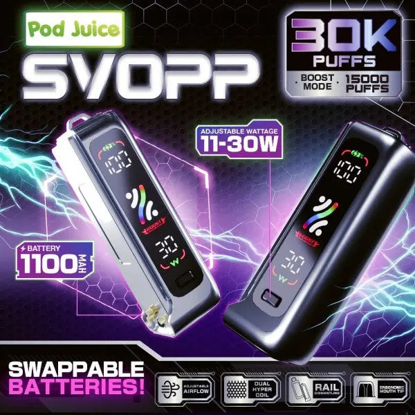 POD JUICE SVOPP 1100MAH BATTERY DEVICE POD JUICE