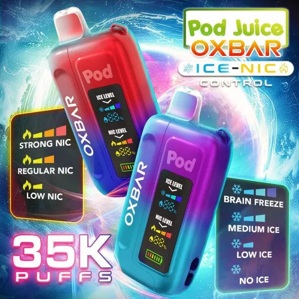 POD JUICE X OXBAR ICE-NIC CONTROL 35K DISPOSABLE 5% OXBAR