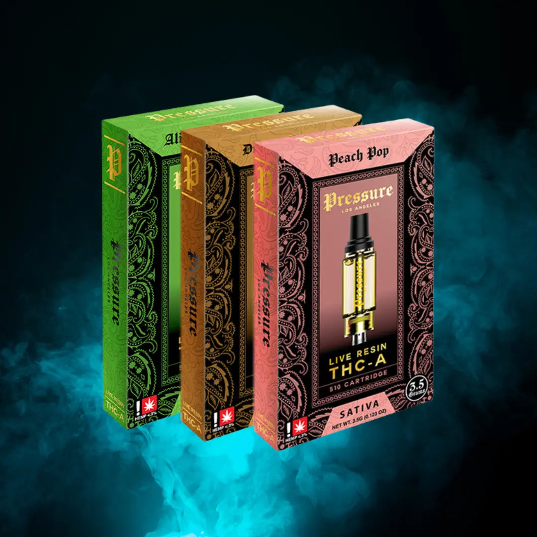 PRESSURE 3.5GM LIVE RESIN THC-A CART PRESSURE