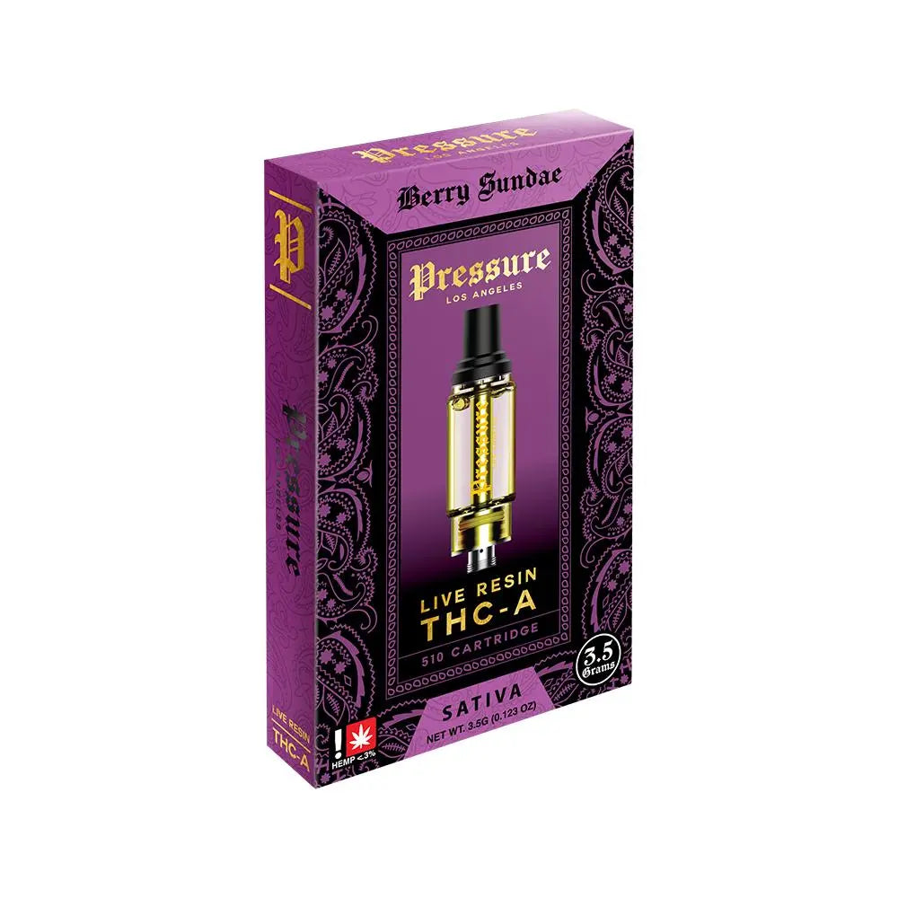 PRESSURE 3.5GM LIVE RESIN THC-A CART PRESSURE
