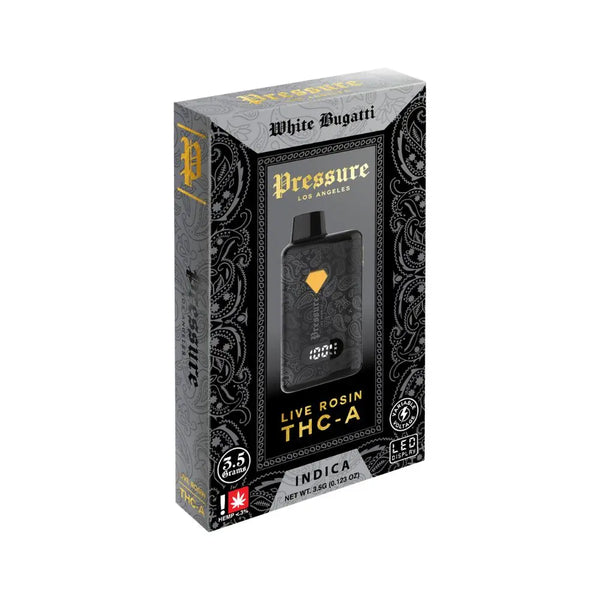 PRESSURE 3.5GM THC-A LIVE RESIN DISPOSABLE PRESSURE