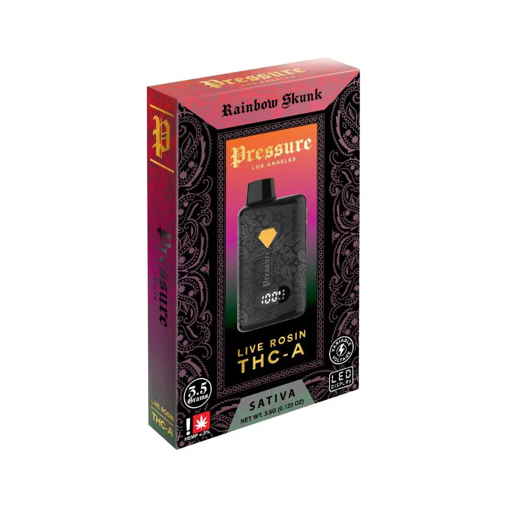 PRESSURE 3.5GM THC-A LIVE RESIN DISPOSABLE PRESSURE