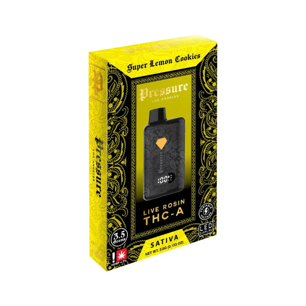 PRESSURE 3.5GM THC-A LIVE RESIN DISPOSABLE PRESSURE