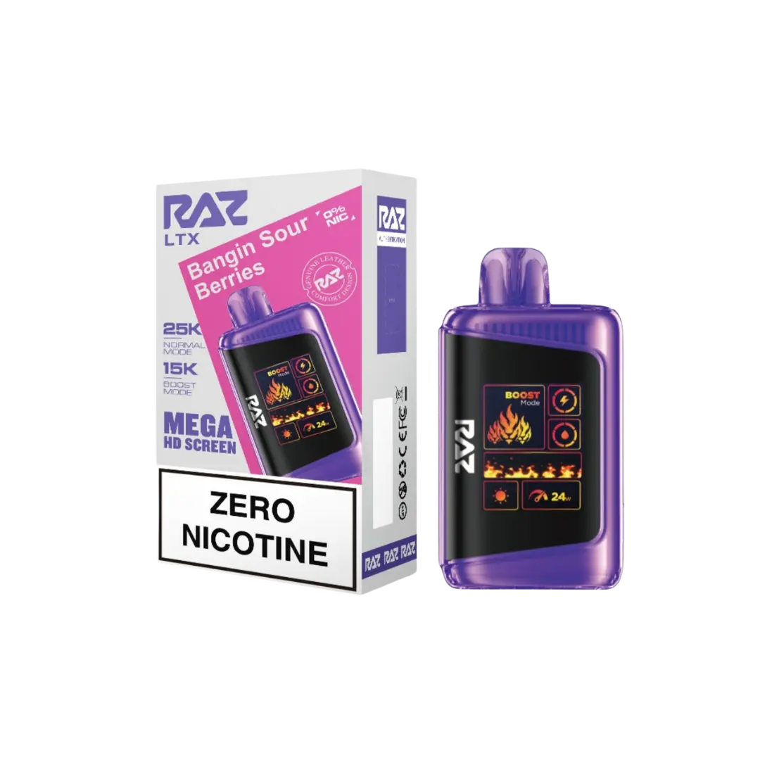 RAZ LTX 25000 PUFFS 0% ZERO NICOTINE DISPOSABLE RAZ
